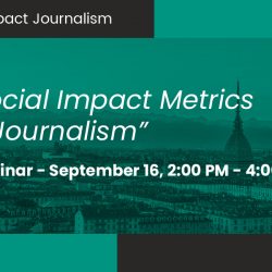 "Metrics of social impact in journalism": webinar guests